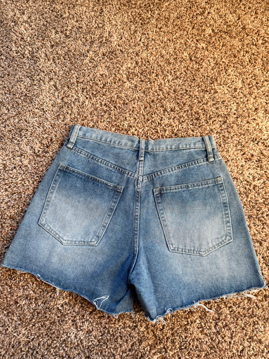The Backroad Denim Shorts- Small
