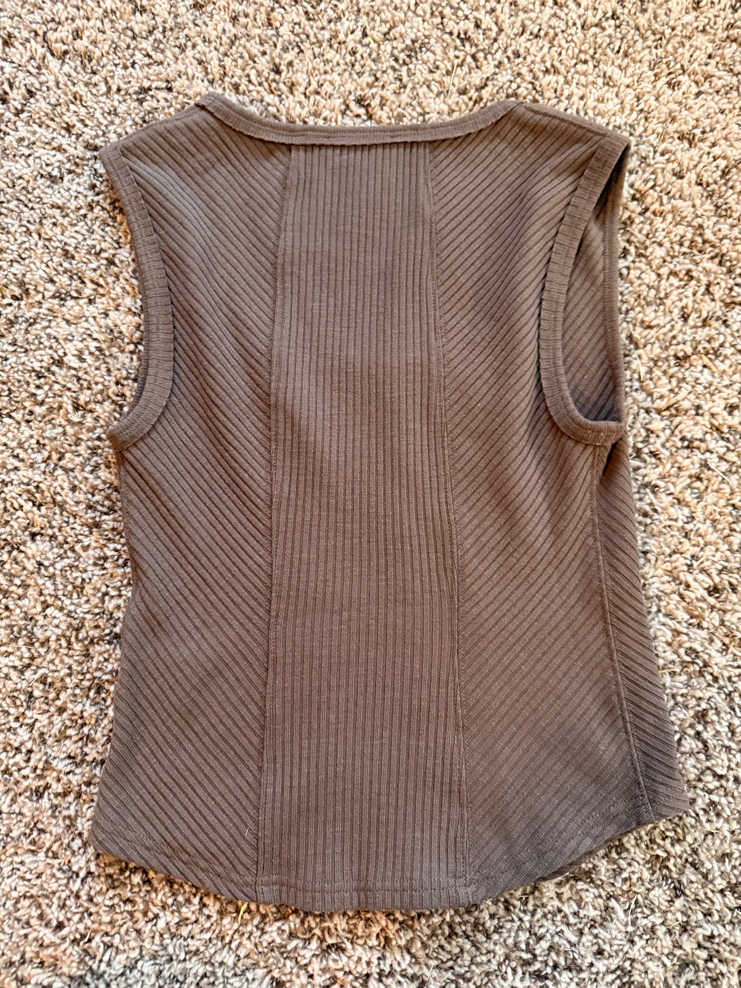 The Second Skinned Ribbed Tank- Small