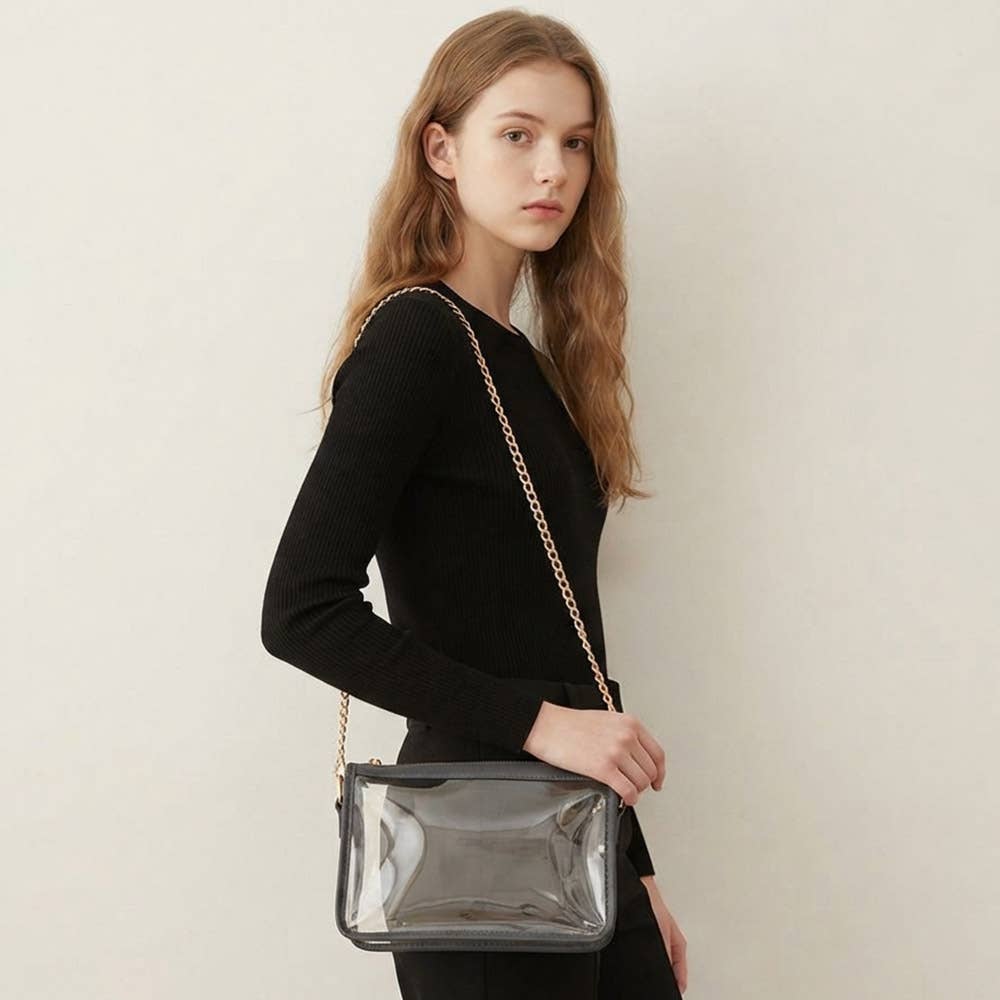 Clear Rectangle Crossbody Bag