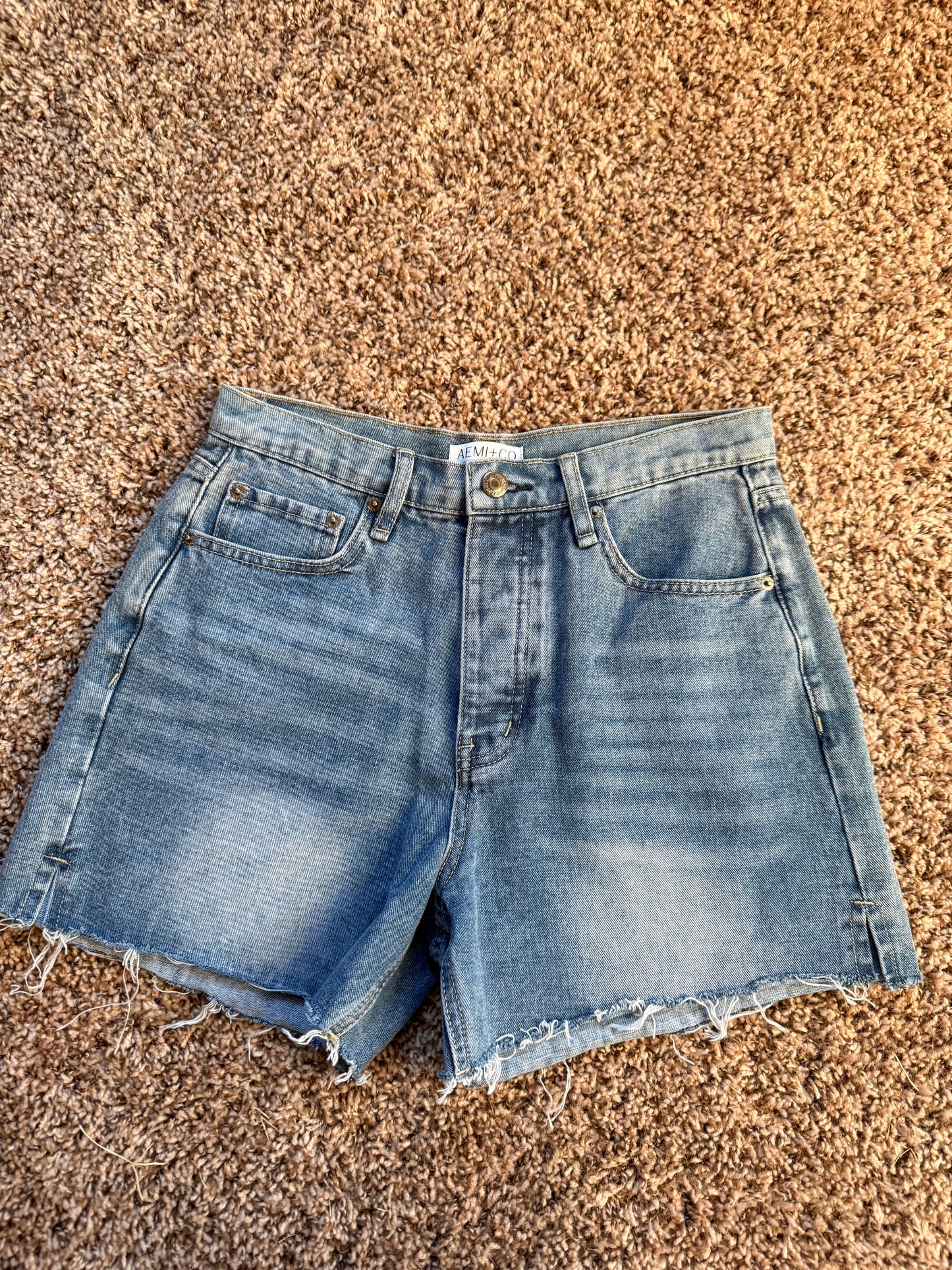 The Backroad Denim Shorts- Small
