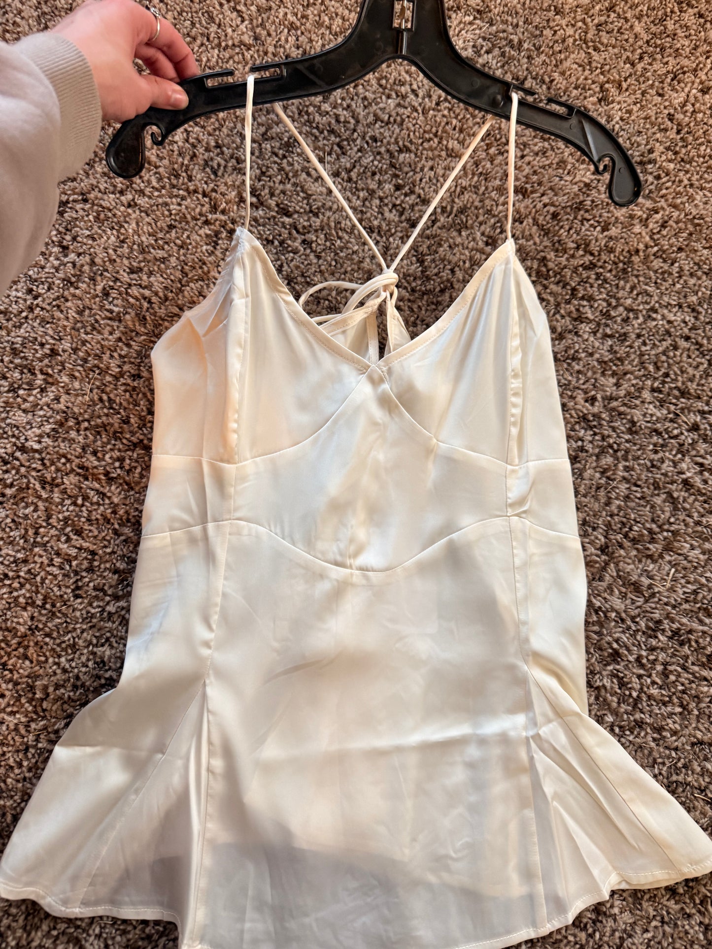 The After Glow Satin Tank- Medium and Large