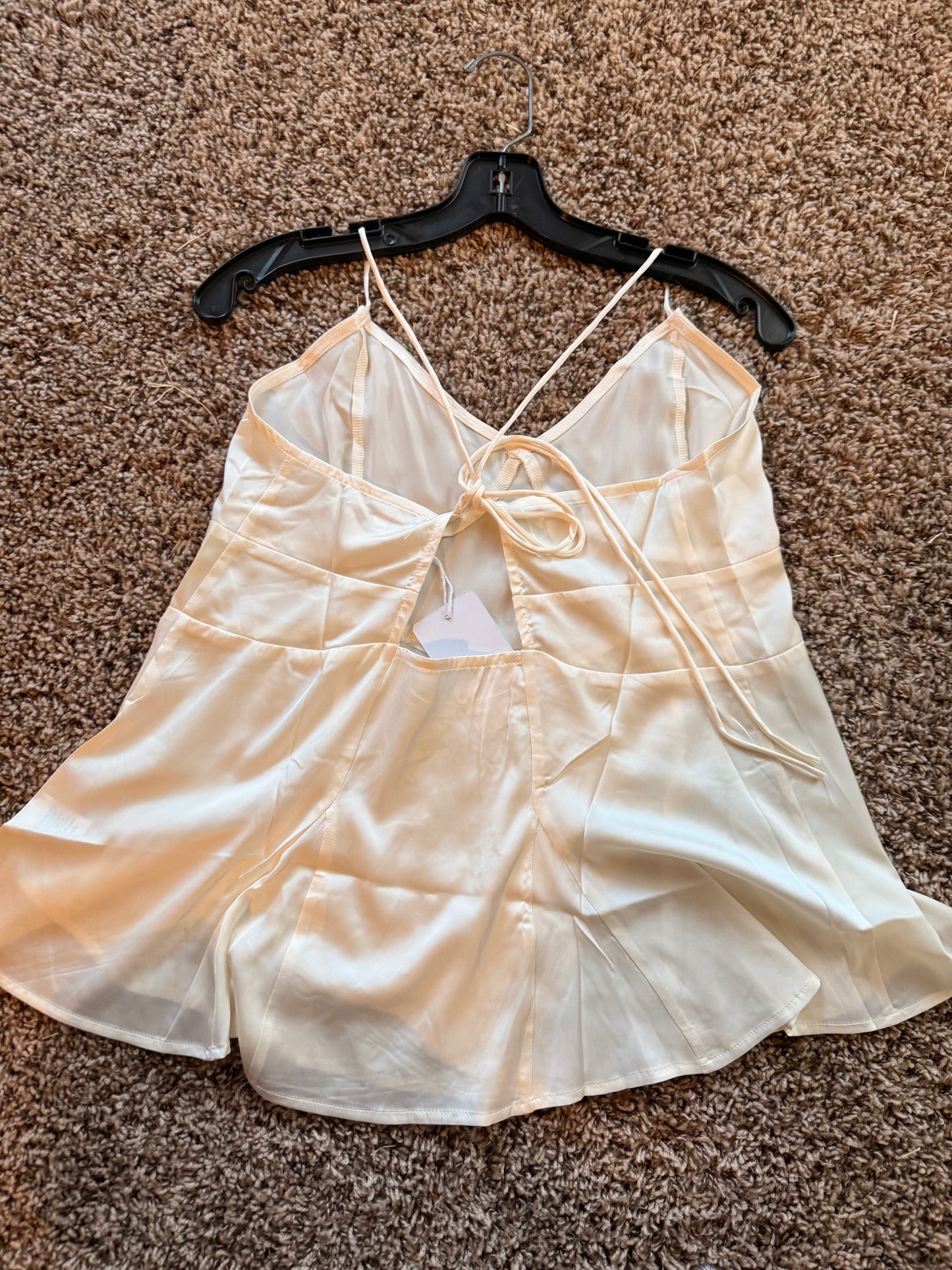 The After Glow Satin Tank- Medium and Large