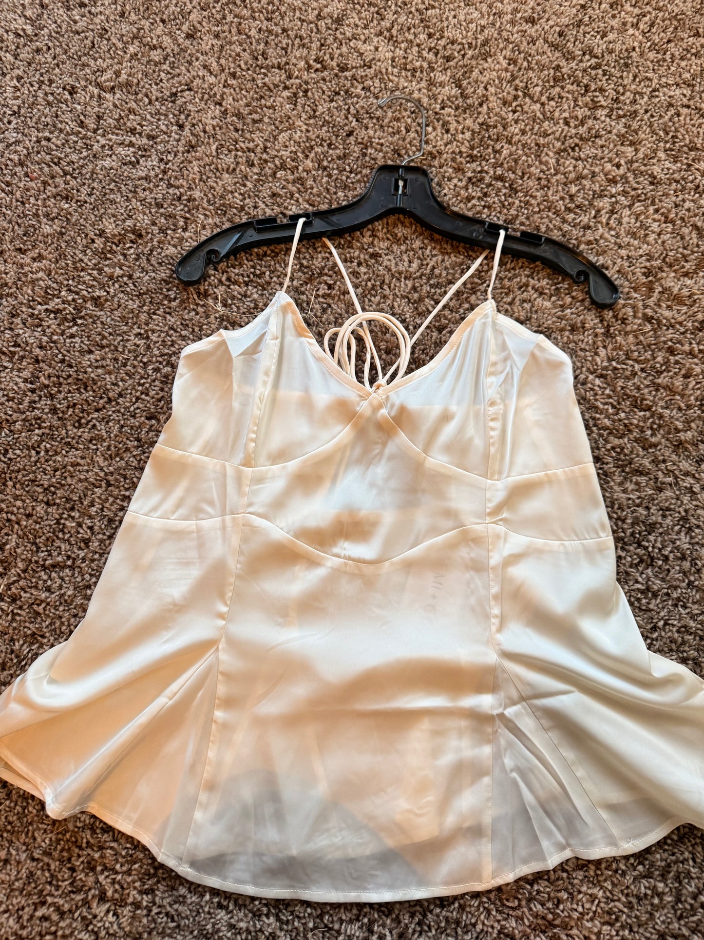 The After Glow Satin Tank- Medium and Large