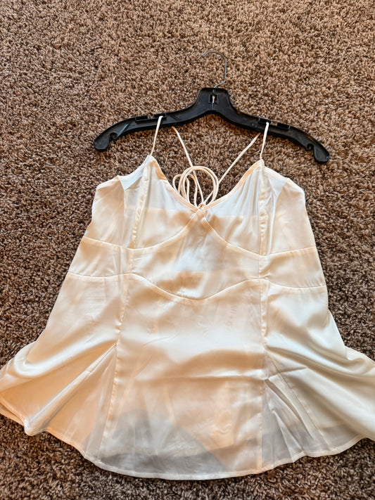 The After Glow Satin Tank- Medium and Large