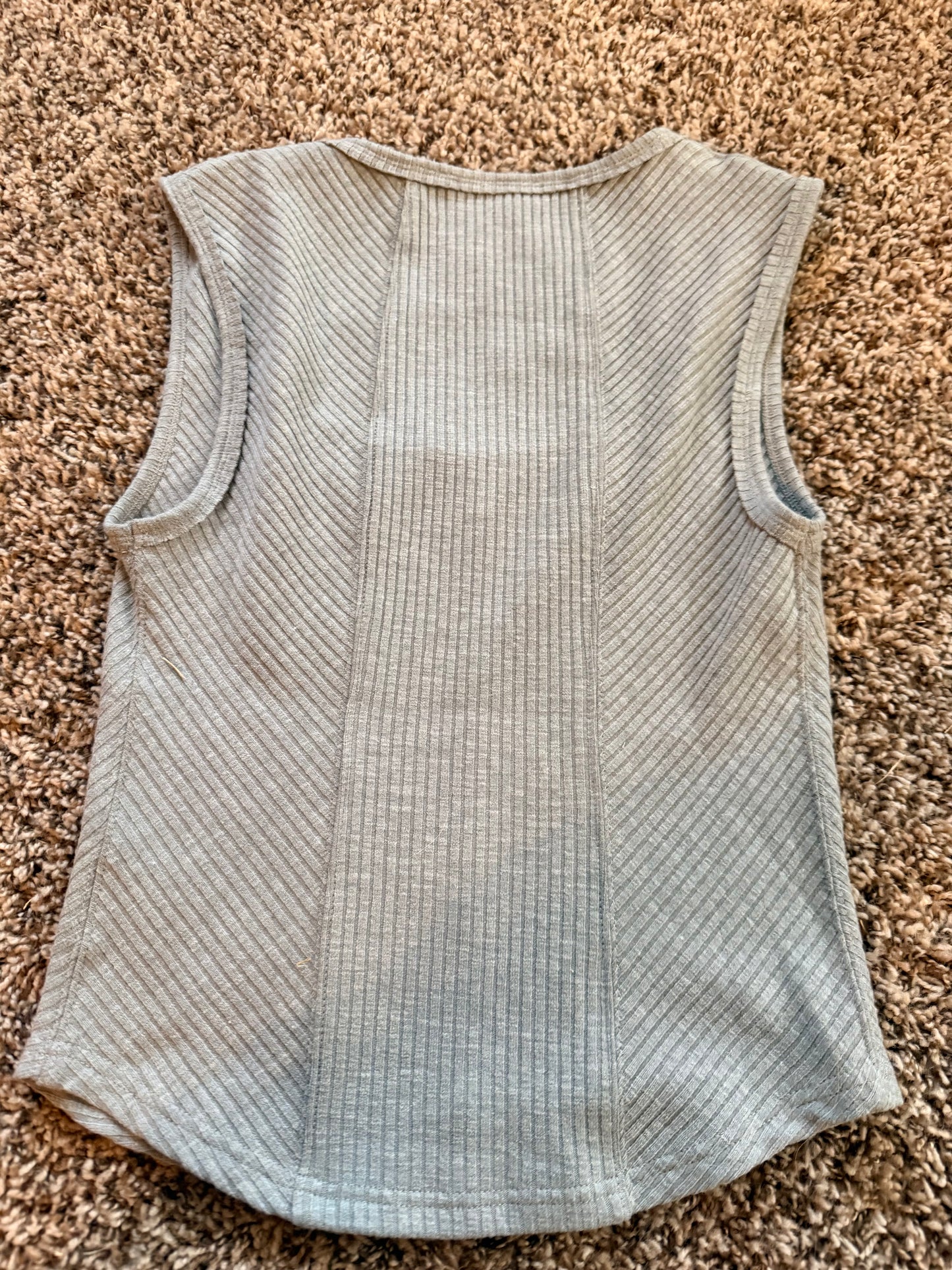 The Second Skinned Ribbed Tank- Small