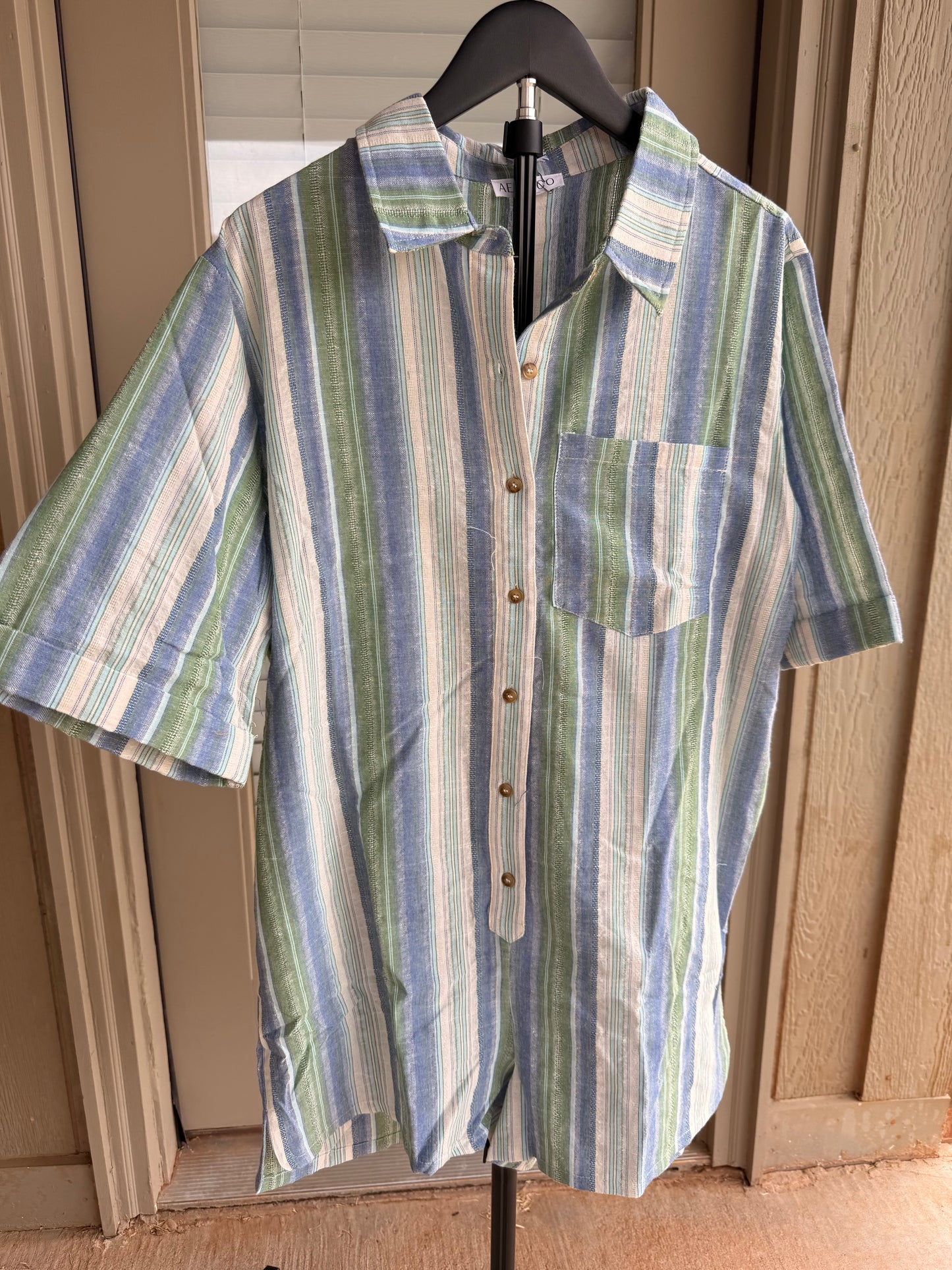The Lakeside Stripe Romper - Large