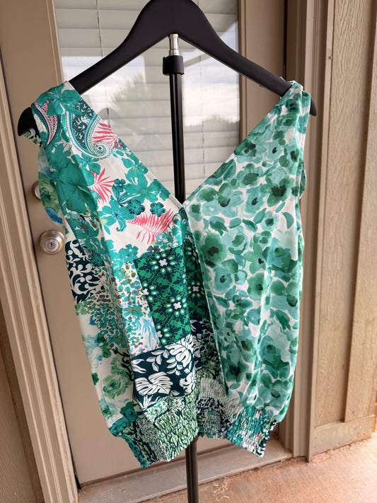 Patchwork Paradise Top- Large