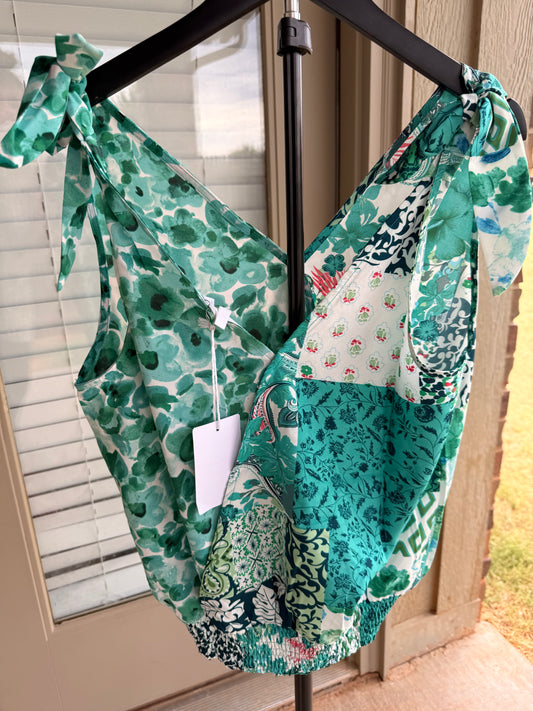 Patchwork Paradise Top- Large