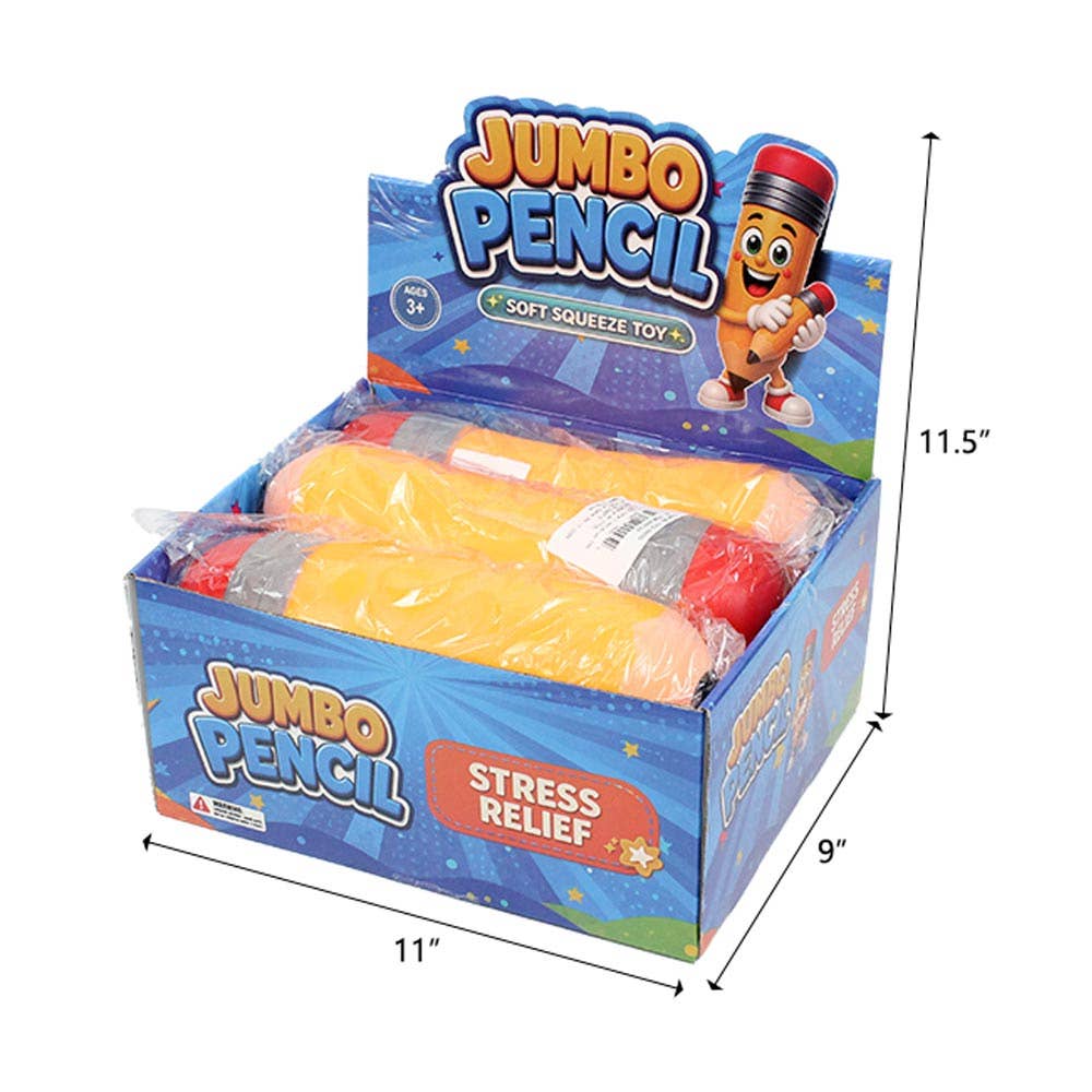 Jumbo Pencil Squeeze Squishy Stress Relief Toy